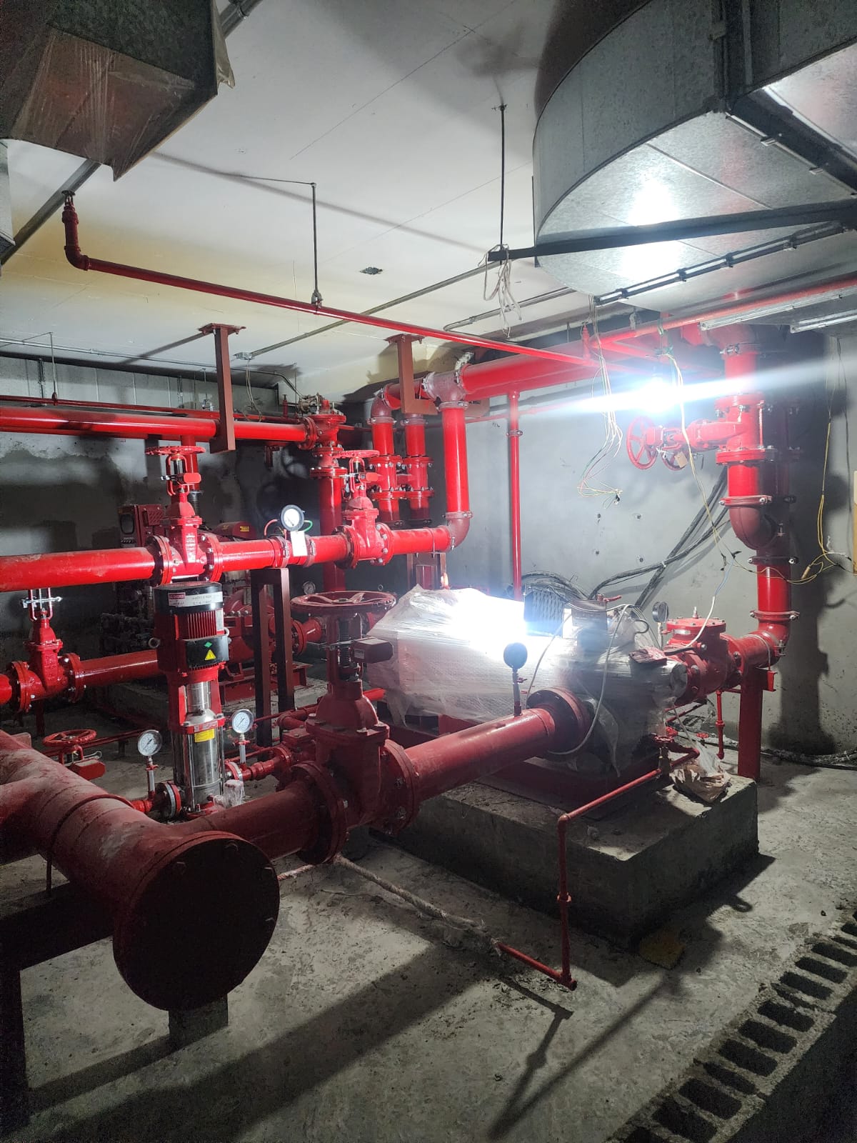 Fire pump room installation